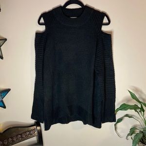Teenbell black cold shoulder sweater